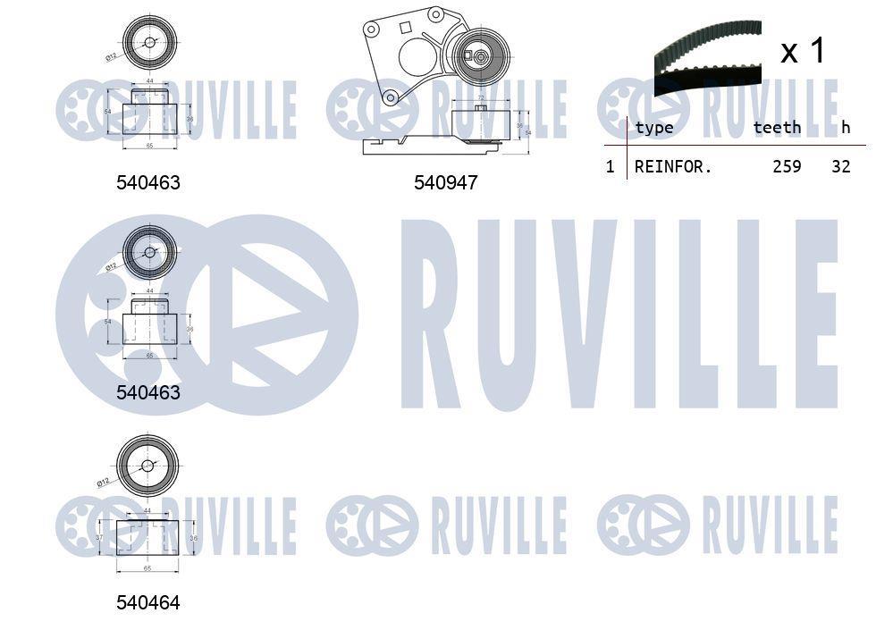 Kit de distribuição RUVILLE ref. 550222