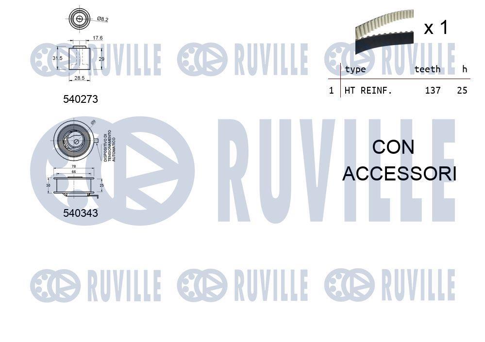 Kit de distribuição RUVILLE ref. 550226