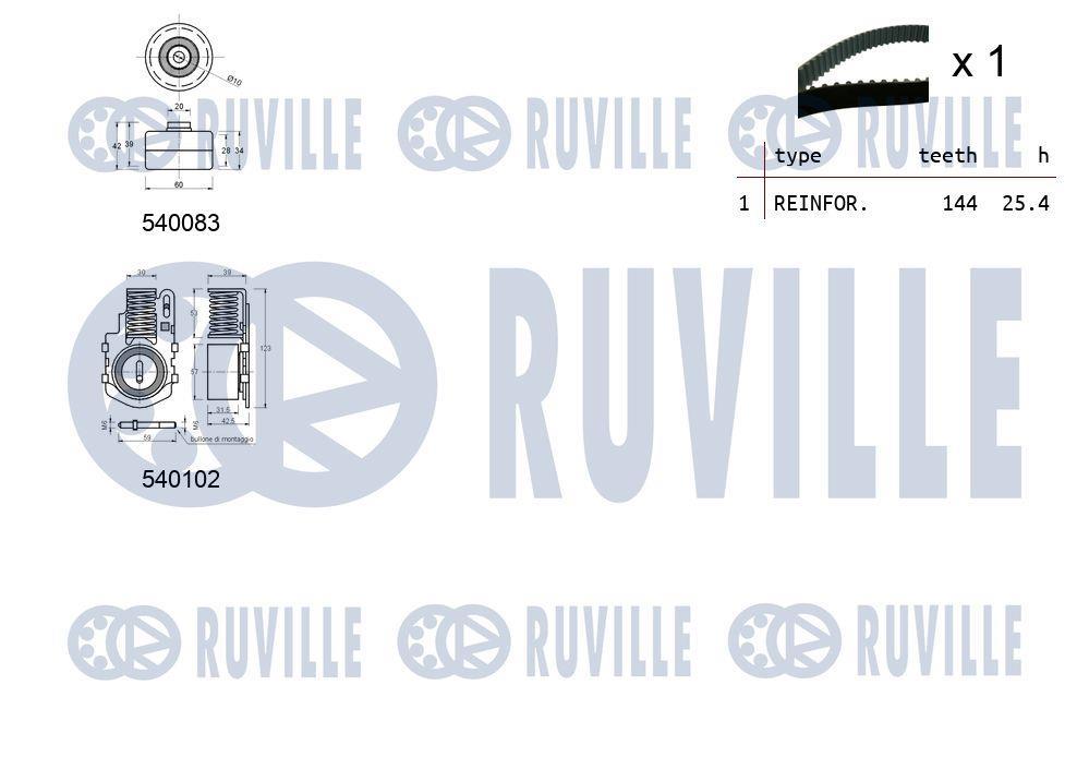 Kit de distribuição RUVILLE ref. 550239