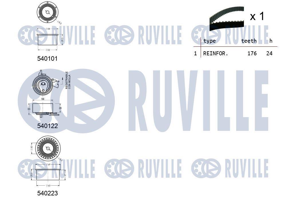 Kit de distribuição RUVILLE ref. 550248