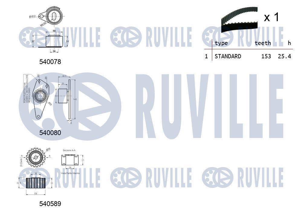 Kit de distribuição RUVILLE ref. 550250