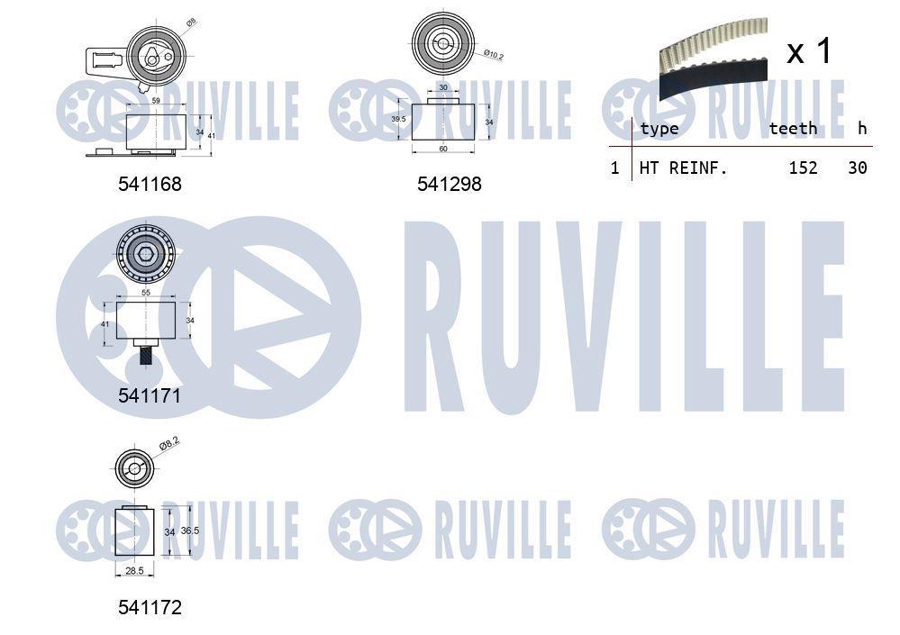 Kit de distribuição RUVILLE ref. 550273