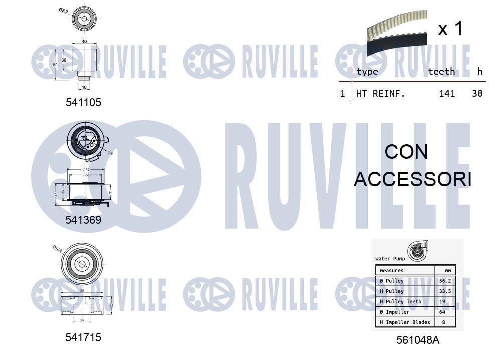 Kit de distribuição RUVILLE ref. 5502991