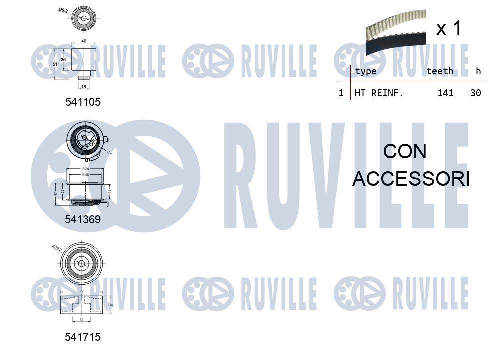 Kit de distribuição RUVILLE ref. 550299