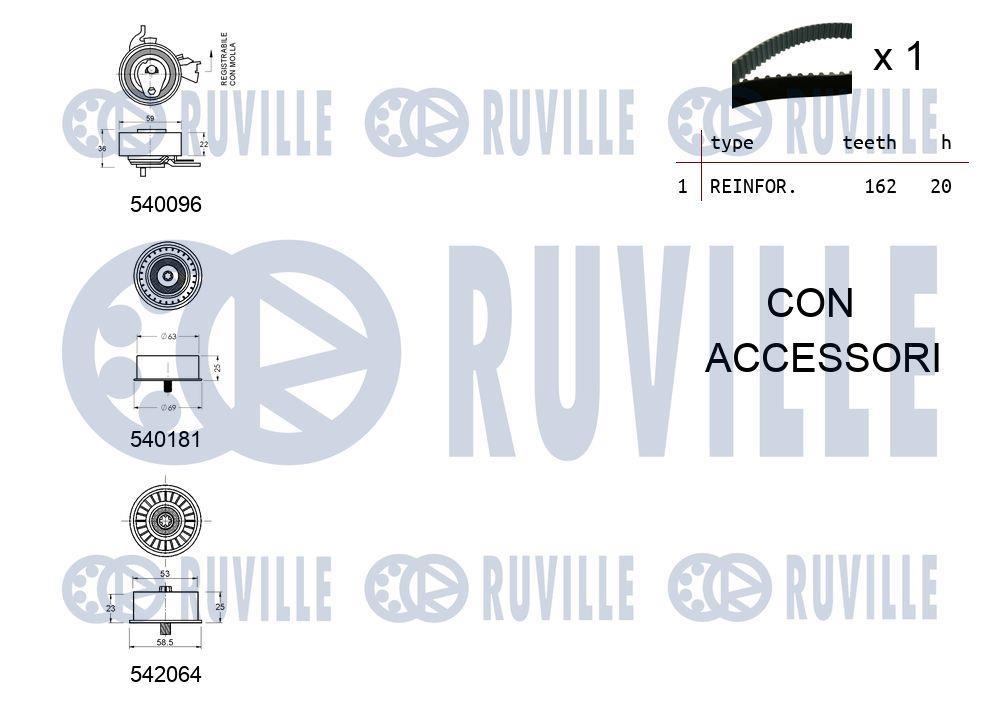 Kit de distribuição RUVILLE ref. 550317