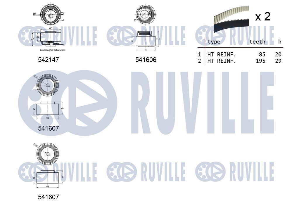 Kit de distribuição RUVILLE ref. 550322