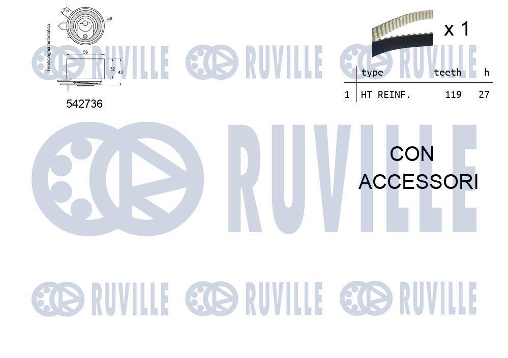 Kit de distribuição RUVILLE ref. 550378