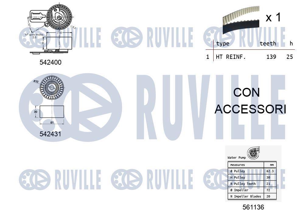 Kit de distribuição RUVILLE ref. 5503791