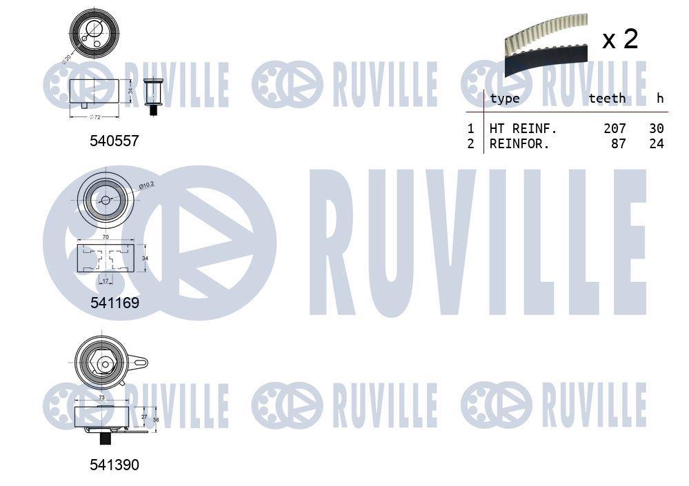 Kit de distribuição RUVILLE ref. 550383