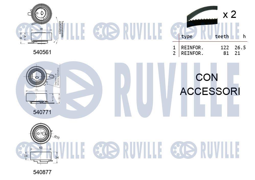 Kit de distribuição RUVILLE ref. 550385