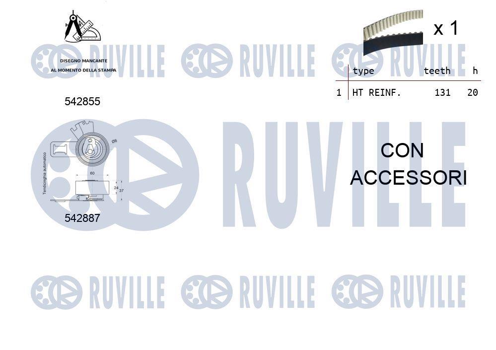 Kit de distribuição RUVILLE ref. 550497