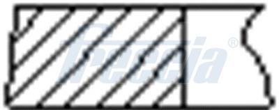 Jeu de segments de pistons FRECCIA ref. FR10-350700