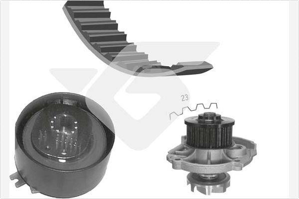 Pompe à eau + kit de courroie de distribution (Kit courroie de distribution) HUTCHINSON ref. KH 139WP39