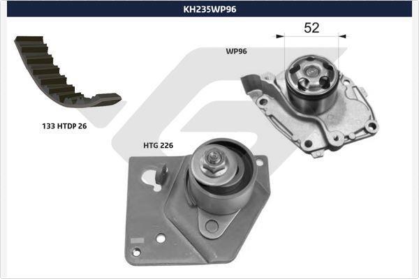 Kit de distribuição HUTCHINSON ref. KH 235WP96