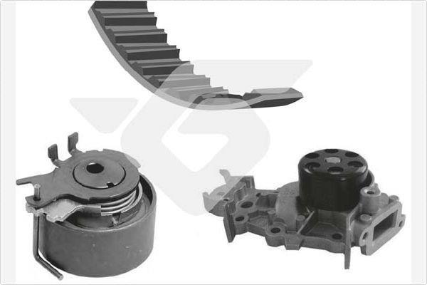 Pompe à eau + kit de courroie de distribution (Kit courroie de distribution) HUTCHINSON ref. KH 236WP65