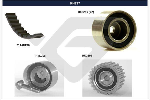 Kit de distribution (Kit courroie de distribution) HUTCHINSON ref. KH 317
