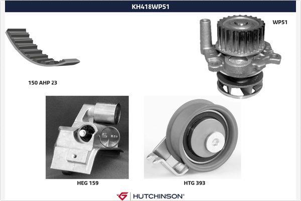 Kit de distribuição HUTCHINSON ref. KH 418WP51