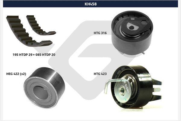 Kit de distribution (Kit courroie de distribution) HUTCHINSON ref. KH 458