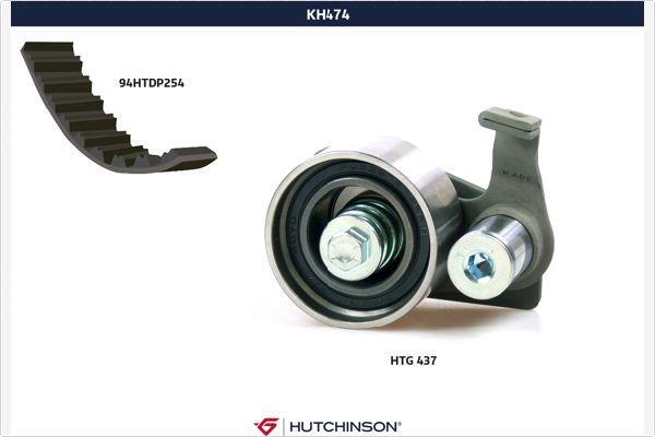 Kit de distribution (Kit courroie de distribution) HUTCHINSON KH 474