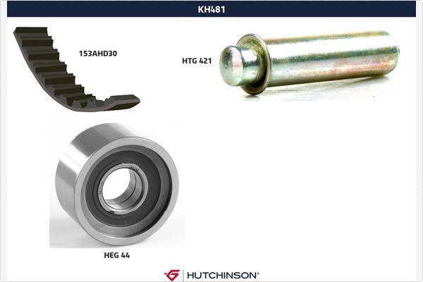 Kit de distribution (Kit courroie de distribution) HUTCHINSON ref. KH 481