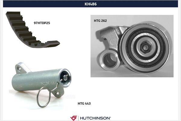 Kit de distribution (Kit courroie de distribution) HUTCHINSON KH 486