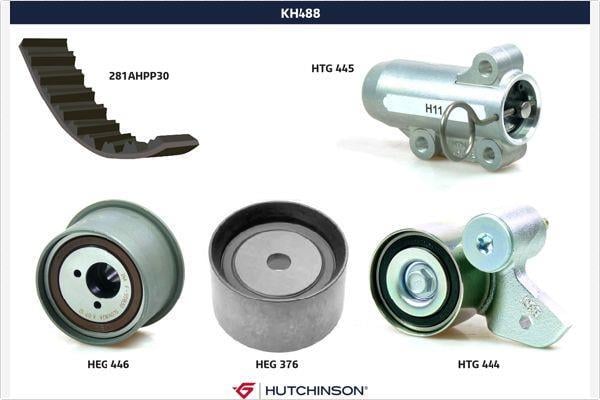 Kit de distribution (Kit courroie de distribution) HUTCHINSON ref. KH 488