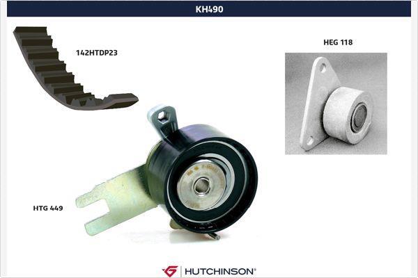 Kit de distribution (Kit courroie de distribution) HUTCHINSON ref. KH 490