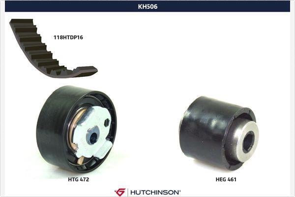 Kit de distribution (Kit courroie de distribution) HUTCHINSON KH 506