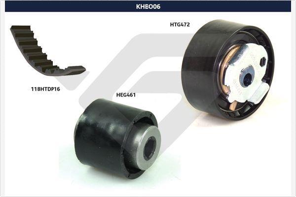 Kit de distribution (Kit courroie de distribution) HUTCHINSON ref. KHBO 06