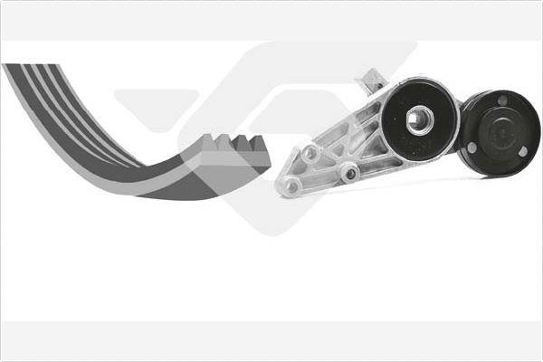 Kit de courroie d'accessoire (Courroie d’alternateur) HUTCHINSON KHV 113