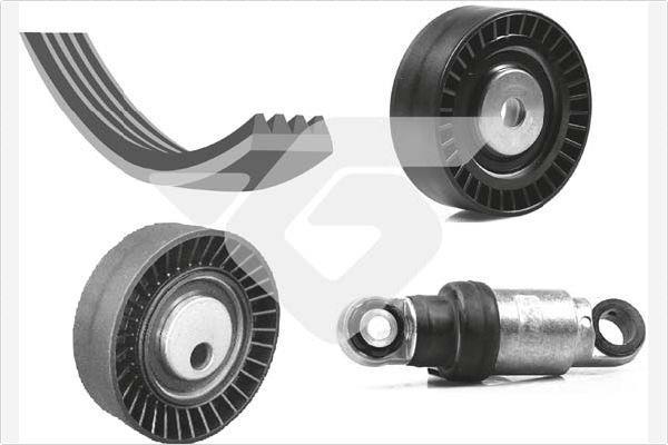 Kit de courroie d'accessoire (Courroie d’alternateur) HUTCHINSON KHV 119