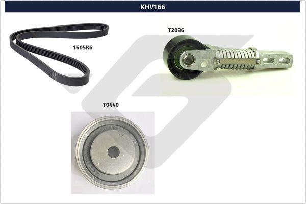 Kit de courroie d'accessoire HUTCHINSON KHV 166