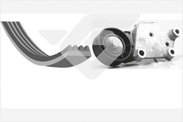Kit de courroie d'accessoire (Courroie d’alternateur) HUTCHINSON KHV 167