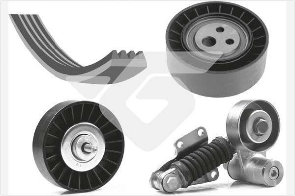Kit de courroie d'accessoire (Courroie d’alternateur) HUTCHINSON KHV 182