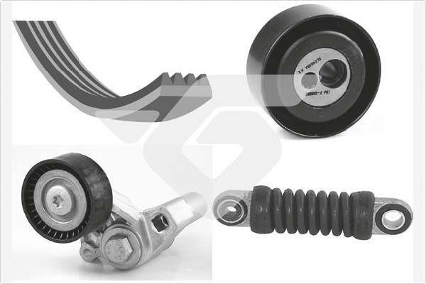Kit de courroie d'accessoire (Courroie d’alternateur) HUTCHINSON KHV 195