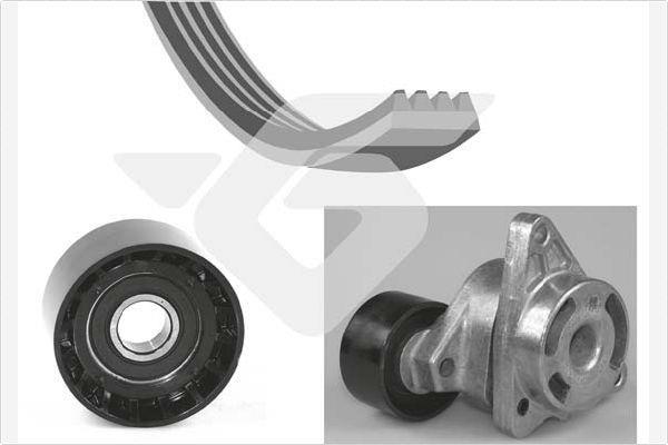 Kit de courroie d'accessoire (Courroie d’alternateur) HUTCHINSON KHV 202