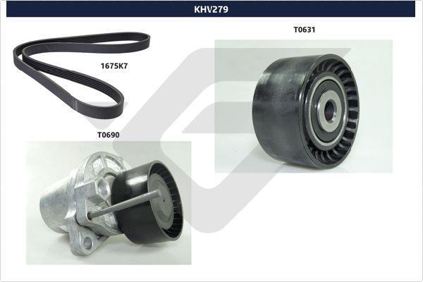 Kit de courroie d'accessoire HUTCHINSON ref. KHV 279