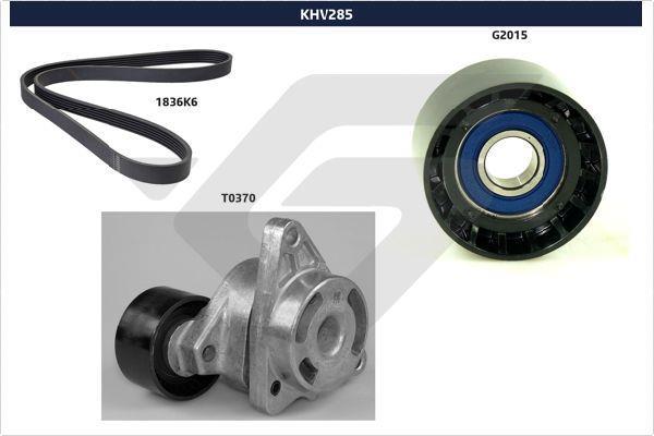 Kit de courroie d'accessoire HUTCHINSON ref. KHV 285