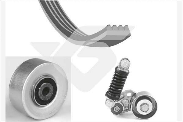 Kit de courroie d'accessoire (Courroie d’alternateur) HUTCHINSON KHV 40