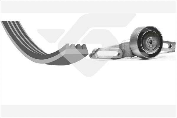 Kit de courroie d'accessoire (Courroie d’alternateur) HUTCHINSON KHV 89