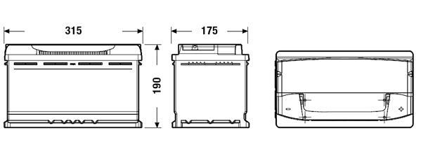 Batería (de coche) EXIDE 44.0 - ref. EB442