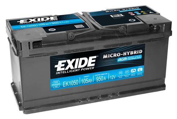 Batería (de coche) EXIDE 105 Ah - ref. EK1050