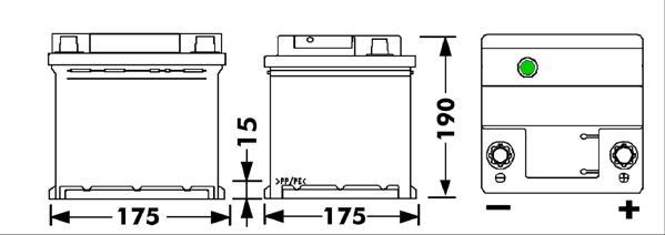 Batería (de coche) EXIDE 44.0 - ref. EB440