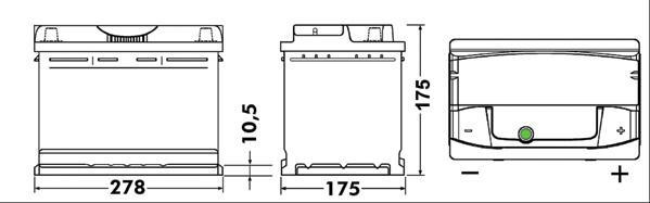 Batería (de coche) EXIDE 72.0 - ref. EA722