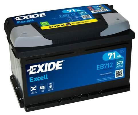 Batería (de coche) EXIDE 71.0 - ref. EB712