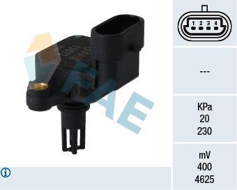 Sensor de pressão de admissão FAE ref. 15073