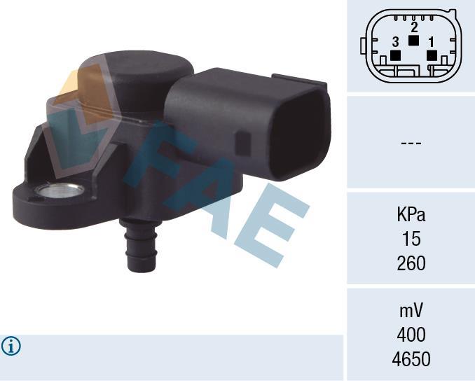 Sensor de pressão de admissão FAE ref. 15074