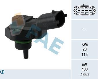 Sensor, presión colector de admisión FAE ref. 15119
