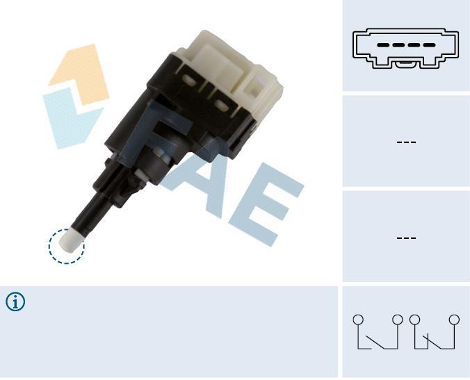 Interruptor de pedal de travão FAE ref. 24761