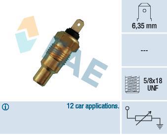 Sonde de température, liquide de refroidissement FAE ref. 31110